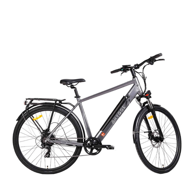 HYGEE AARHUS Urban Explorer Crossbar Electric Bike - Top Speed 15.5mph | 50mi Range | 250W Power - Graphite Grey