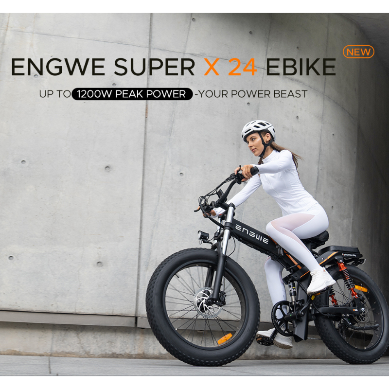 ENGWE X24 FOLDABLE All Terrain E-Bike 250W 15.5mph 24" 150km