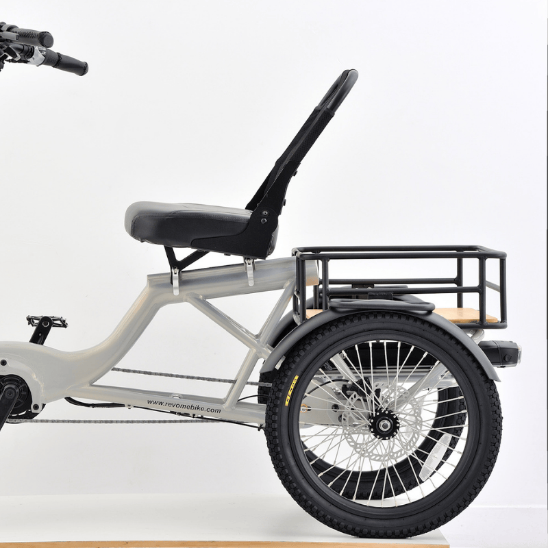 REVOM T4 Semi Recumbent Foldable Electric Tricycle - Top Speed 15.5mph | 35mile Range | 90Nm Torque | 250W Power