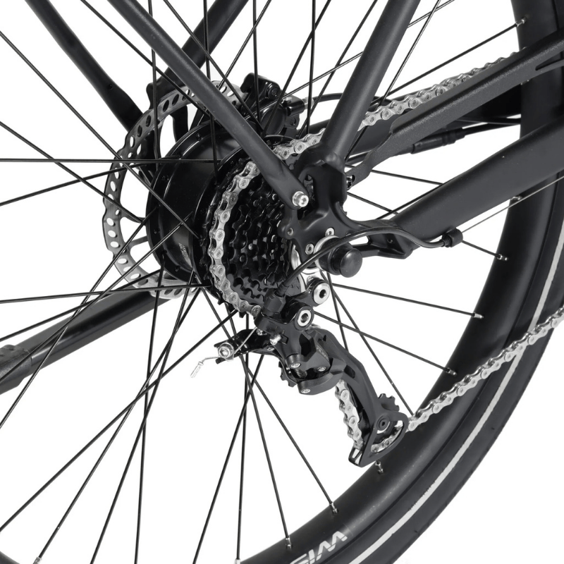 WISPER TAILWIND Comfort Low Crossbar Electric Bike - Top Speed 15.5mph | 50-70mi Range | 250W Power