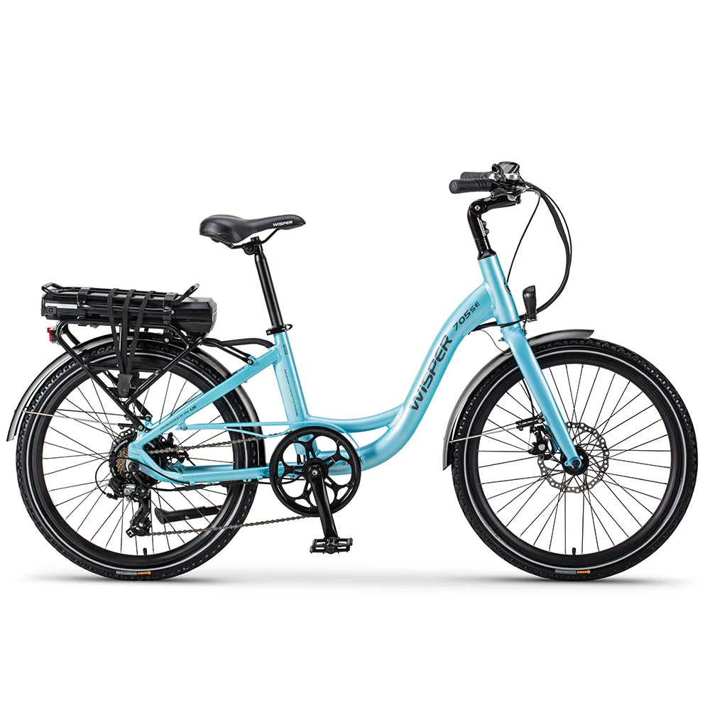 WISPER 705 24" Step Through Electric Bike - Top Speed 15.5mph | 30-85mi Range | 250W Power