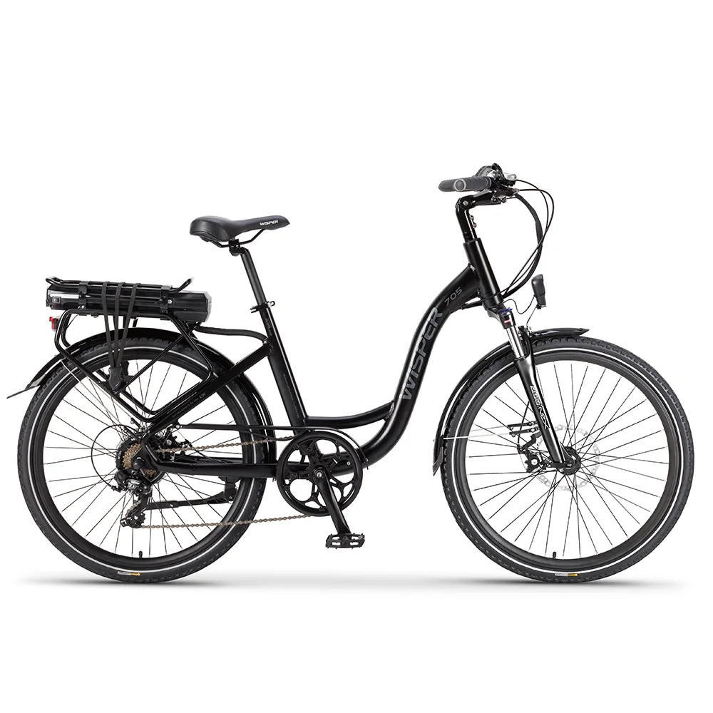 WISPER 705 24" Step Through Electric Bike - Top Speed 15.5mph | 30-85mi Range | 250W Power