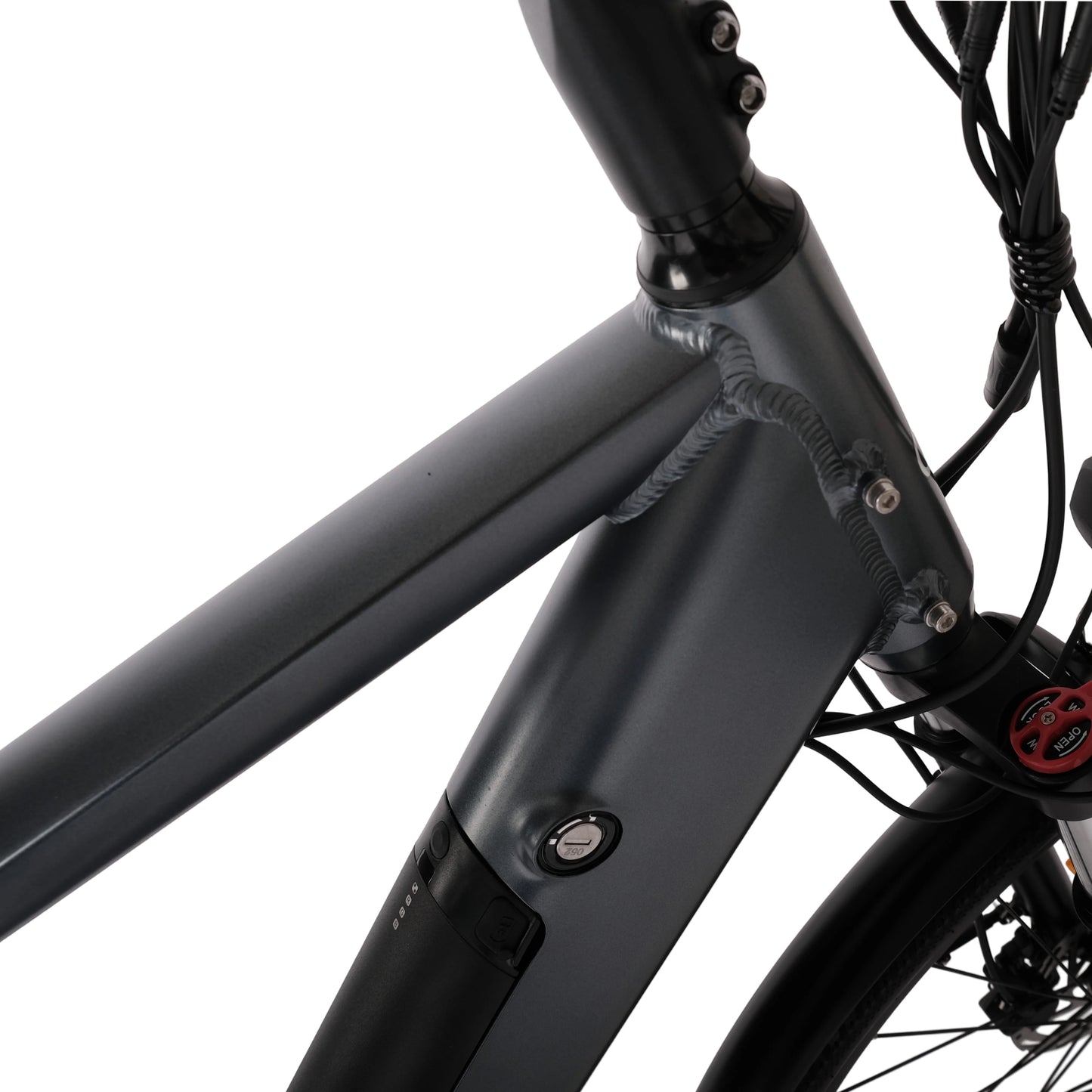 HYGEE AARHUS Urban Explorer Crossbar Electric Bike - Top Speed 15.5mph | 50mi Range | 250W Power - Graphite Grey