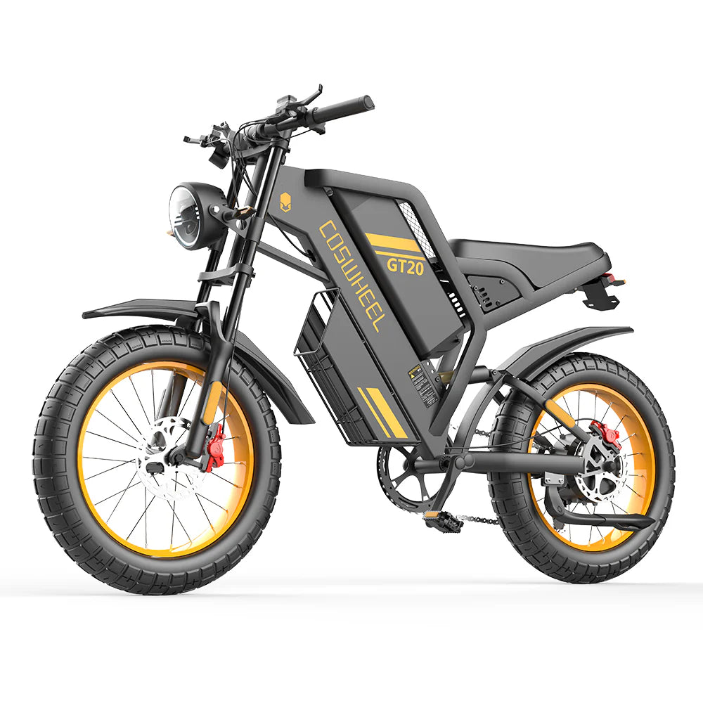 COSWHEEL GT20 Electric Bike 20" - 80Nm Torque | Top Speed 28mph | 87mi Range | 1000W Power