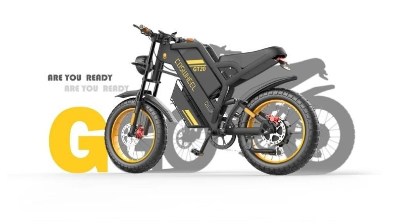 COSWHEEL GT20 Electric Bike 20" - 80Nm Torque | Top Speed 28mph | 87mi Range | 1000W Power