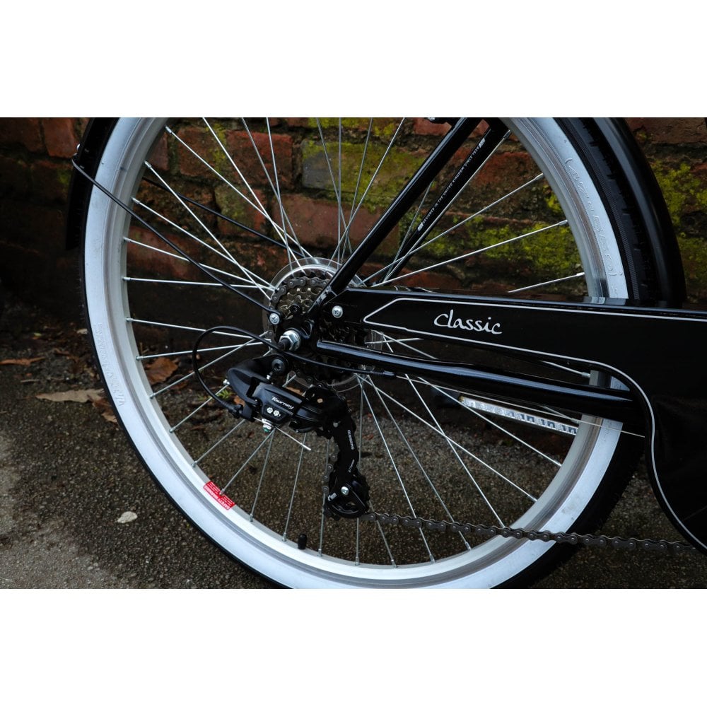 DAWES Heritage Classic 6 Speed Traditional Bicycle Black