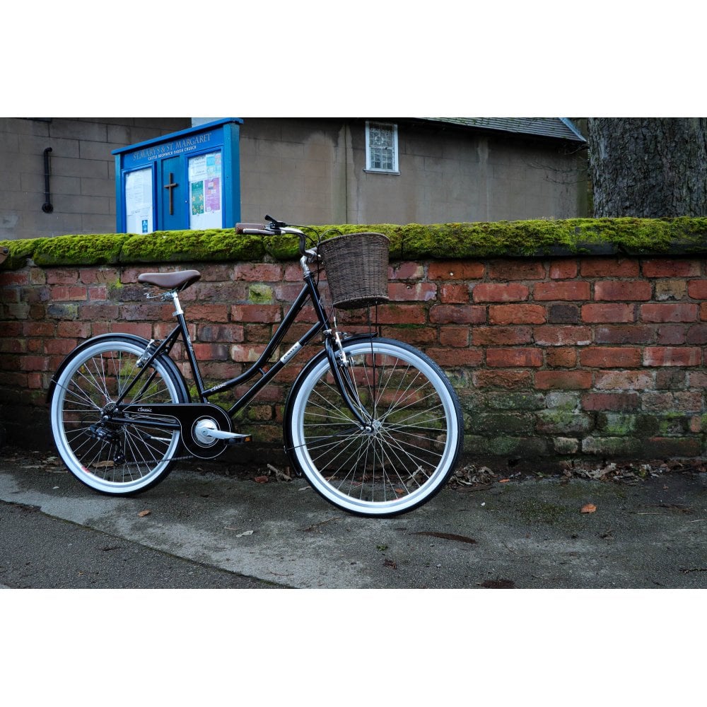 DAWES Heritage Classic 6 Speed Traditional Bicycle Black