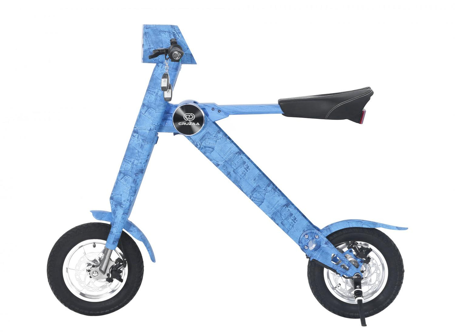 CRUZAA Electric Scooter Pro Limited Edition - Top Speed 22mph | 35mi Range | 350W Power - Denim Blue