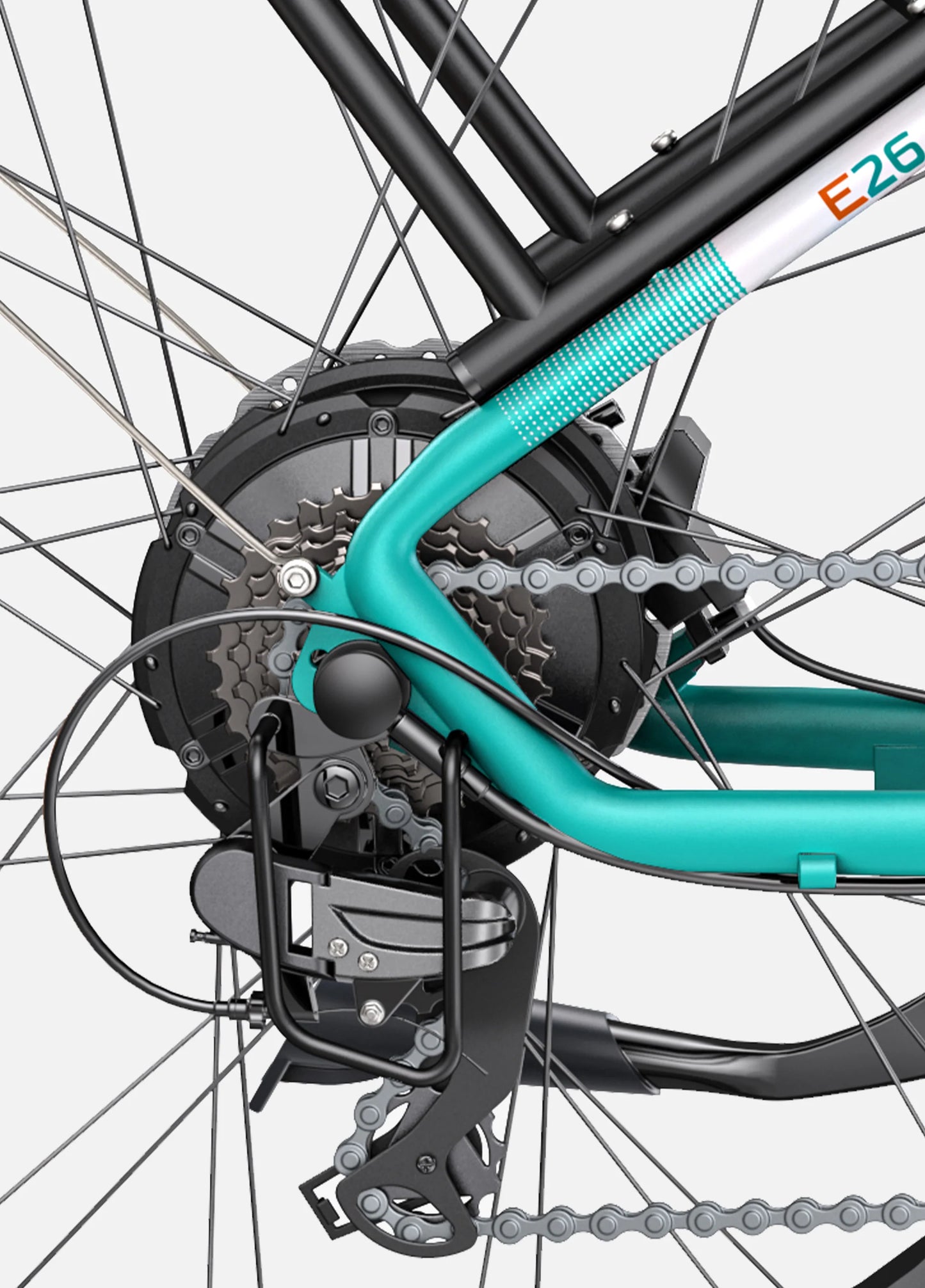 ENGWE E26 All-Terrain Electric Bike Duel Suspension 26" - Top Speed 15.5mph | 87mi Range | 250W Power
