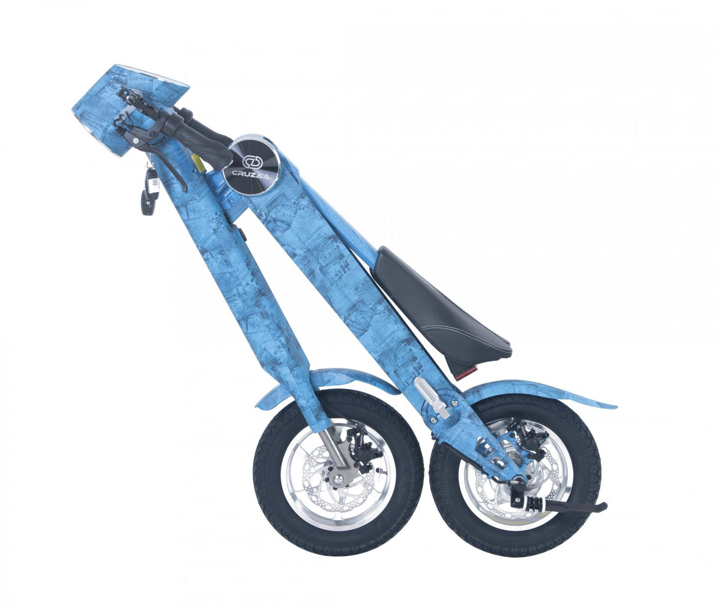 CRUZAA Electric Scooter Pro Limited Edition - Top Speed 22mph | 35mi Range | 350W Power - Denim Blue
