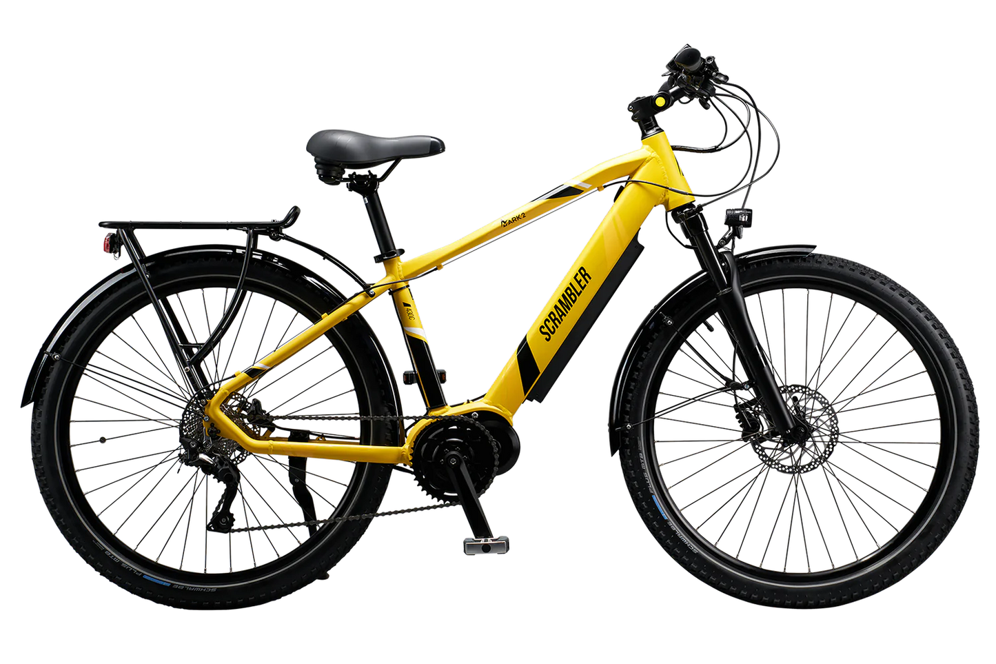 MARK2 Scrambler CX Commuter Trekking Electric Mountain Bike - Top Speed 15.5mph | 61mi Range | 90Nm Torque | 250W Power