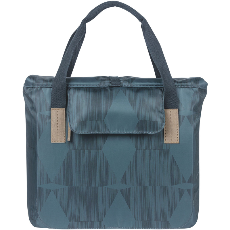 Basil Elegance Bicycle Shopper Bag 20-26L – Eco-Friendly Bike Shopping Bag with Hook-On System