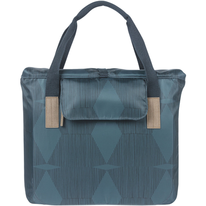 Basil Elegance Bicycle Shopper Bag 20-26L – Eco-Friendly Bike Shopping Bag with Hook-On System
