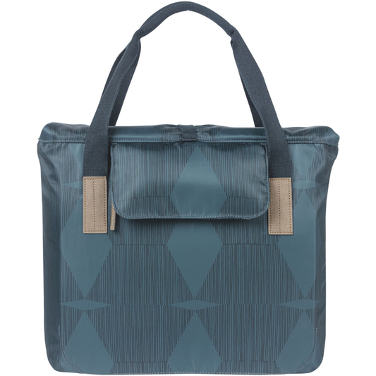Basil Elegance Bicycle Shopper Bag 20-26L – Eco-Friendly Bike Shopping Bag with Hook-On System