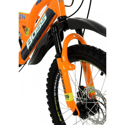 Boss Stealth 20” Mountain Bike – Kids/Junior Full Suspension MTB with Disc Brakes | UK