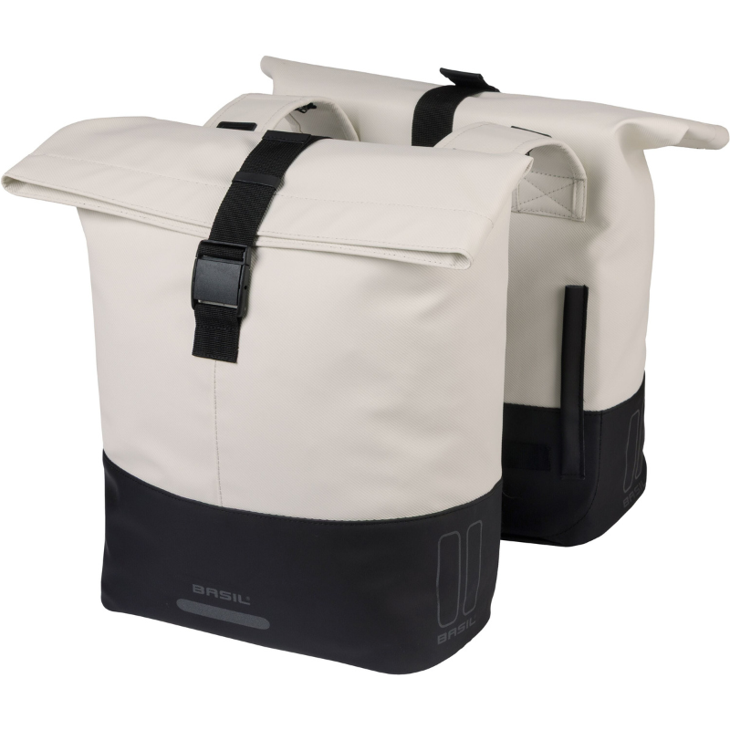 Basil Cove Double Pannier Bag 32L – Recycled Water-Resistant Bike Bag for Rear Rack