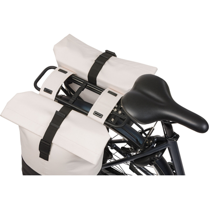 Basil Cove Double Pannier Bag 32L – Recycled Water-Resistant Bike Bag for Rear Rack