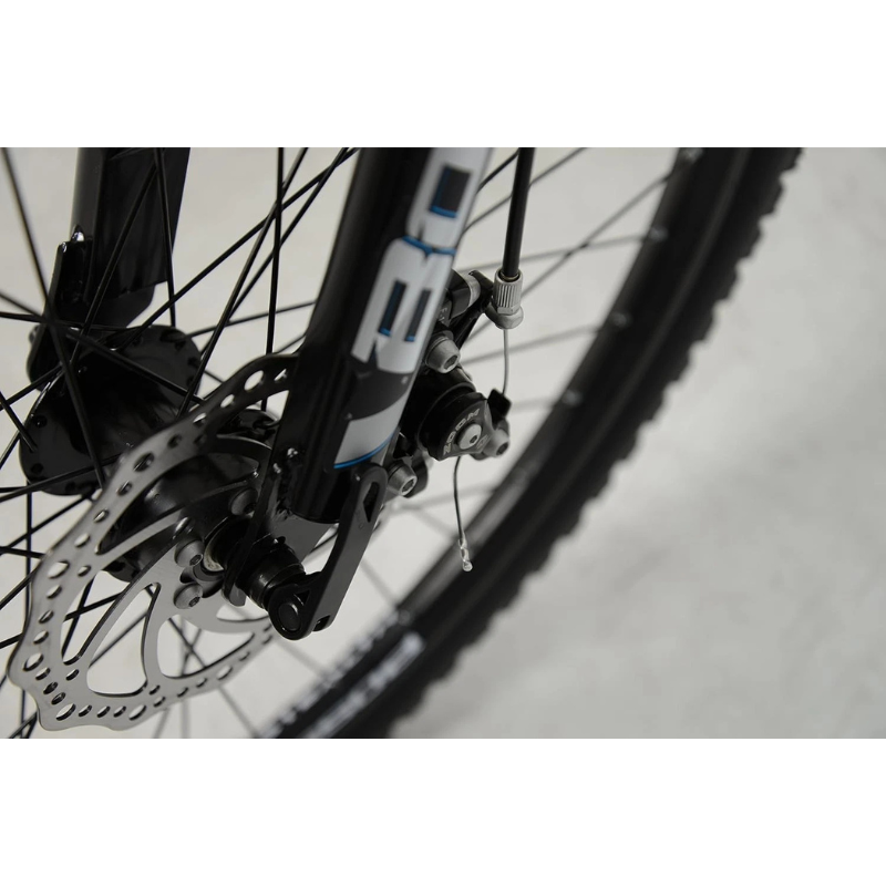 Boss Stealth 26” Mountain Bike Black/Blue – 21 Speed Full Suspension MTB with Disc Brakes | UK