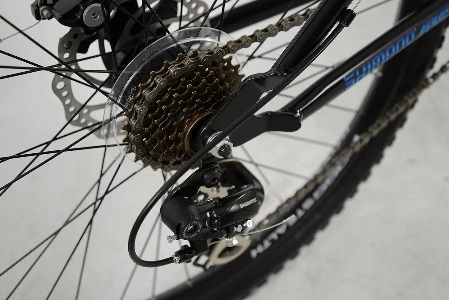 Boss Stealth 26” Mountain Bike Black/Blue – 21 Speed Full Suspension MTB with Disc Brakes | UK