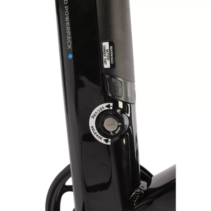 Close-up of Dalling idge Coniston V3 e-bike battery with control buttons on a white background