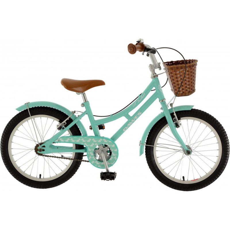 Dawes Lil Duhess 18" Junior girls bicycle with basket in white background