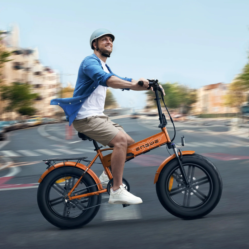 ENGWE EP-2 BOOST  Foldable Full Suspension Electric Bike - Top Speed 15.5mph | 74mi Range | 250W Power
