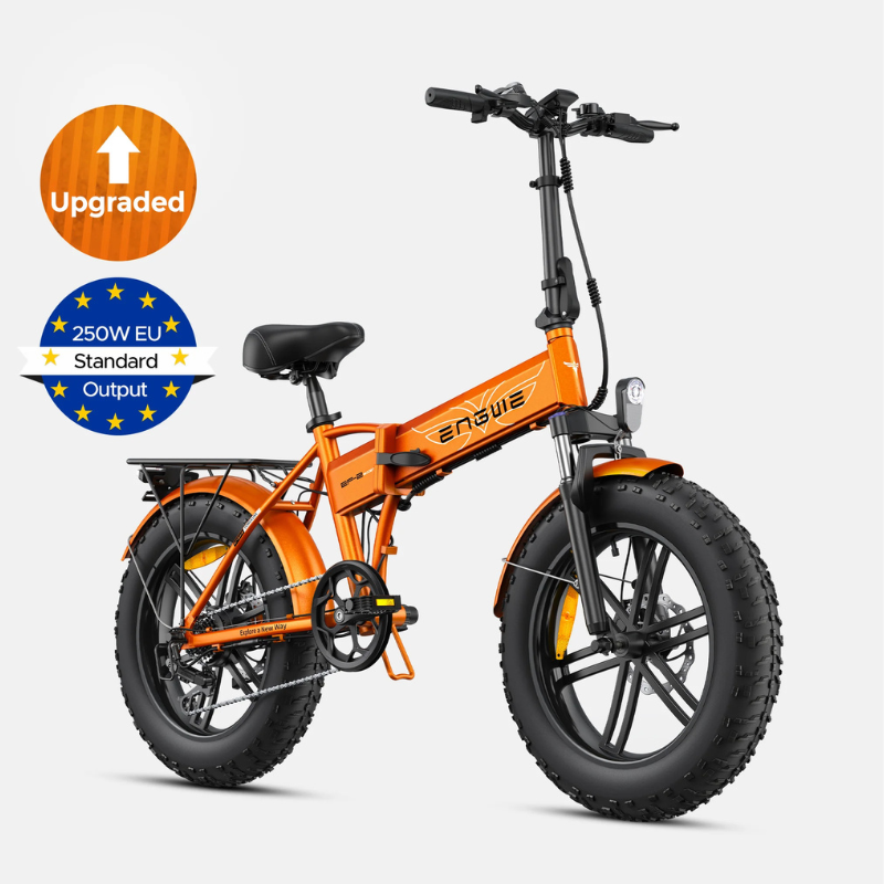 ENGWE EP-2 BOOST  Foldable Full Suspension Electric Bike - Top Speed 15.5mph | 74mi Range | 250W Power