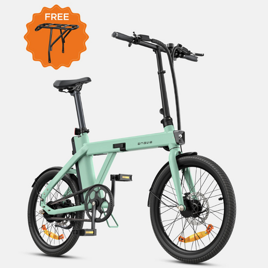 ENGWE P20 Quiet Motor, Torque Sensor Folding Electric Bike - Top Speed 15.5mph | 42Nm Torque | 62mi Range | 250W Power