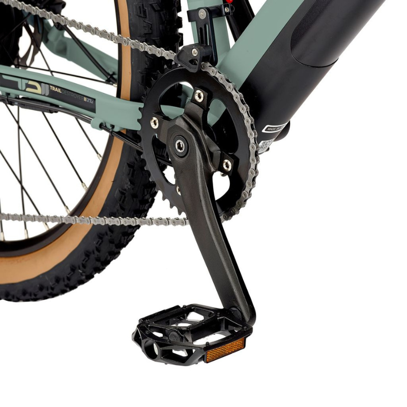 EZEGO TRAIL DESTROYER II E-MTB ARMY GREEN 250W 15.5MPH