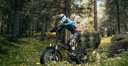 ENGWE ENGINE X Foldable Electric Bike Full Suspension - Top Speed 15.5mph | 62mi Range | 55Nm Torque | 250W Power