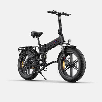 ENGWE ENGINE X Foldable Electric Bike Full Suspension - Top Speed 15.5mph | 62mi Range | 55Nm Torque | 250W Power