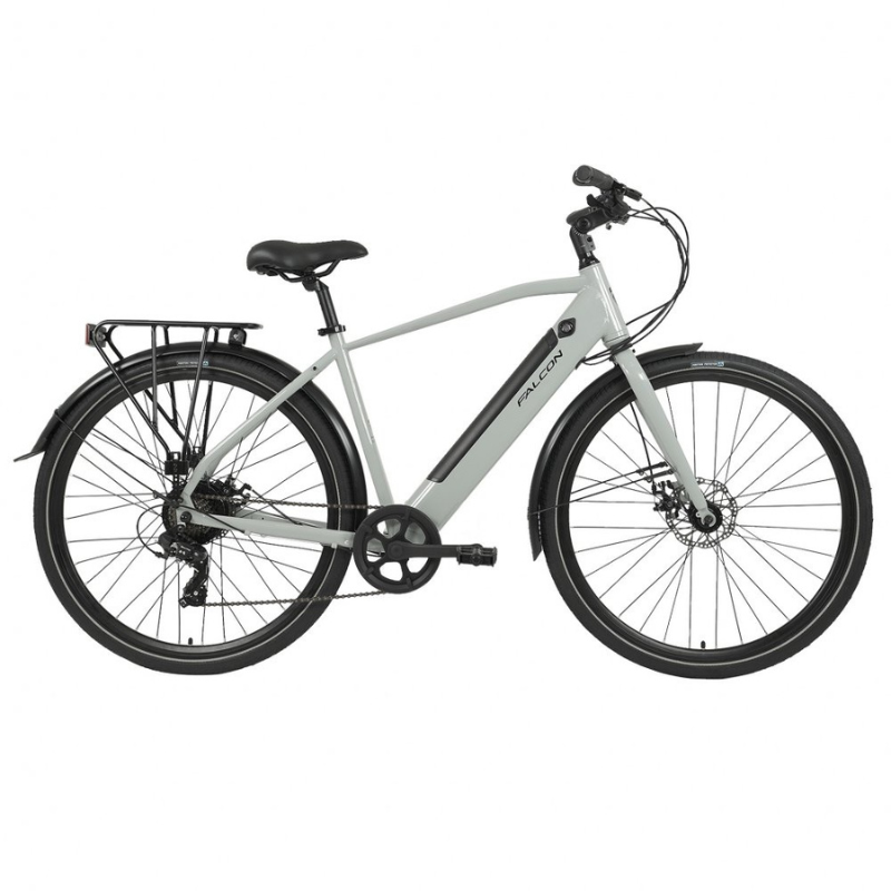 Falcon Liberty Crossbar Electric Hybrid Bike – 40 Mile Range eBike | Shimano Gears, UK