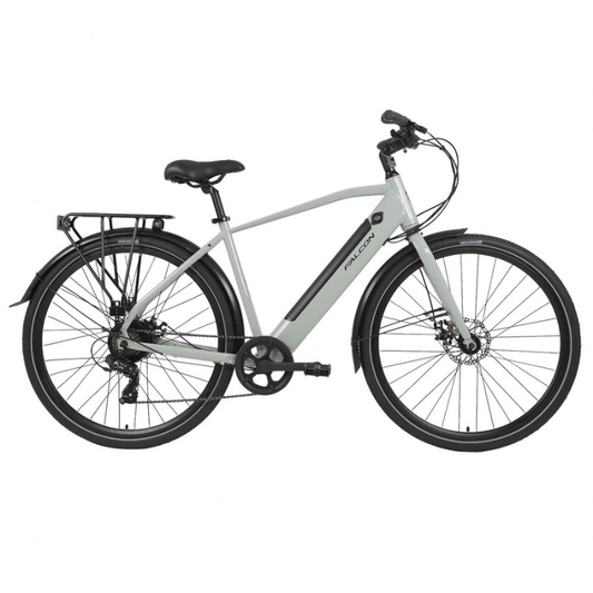 Falcon Liberty Crossbar Electric Hybrid Bike – 40 Mile Range eBike | Shimano Gears, UK