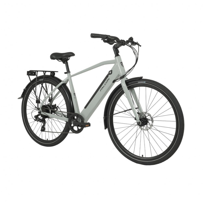 Falcon Liberty Crossbar Electric Hybrid Bike – 40 Mile Range eBike | Shimano Gears, UK