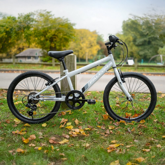 FALCON Jetstream 20" Kids Hybrid Bike - 6 Speed Shimano Gears, Lightweight Steel Frame