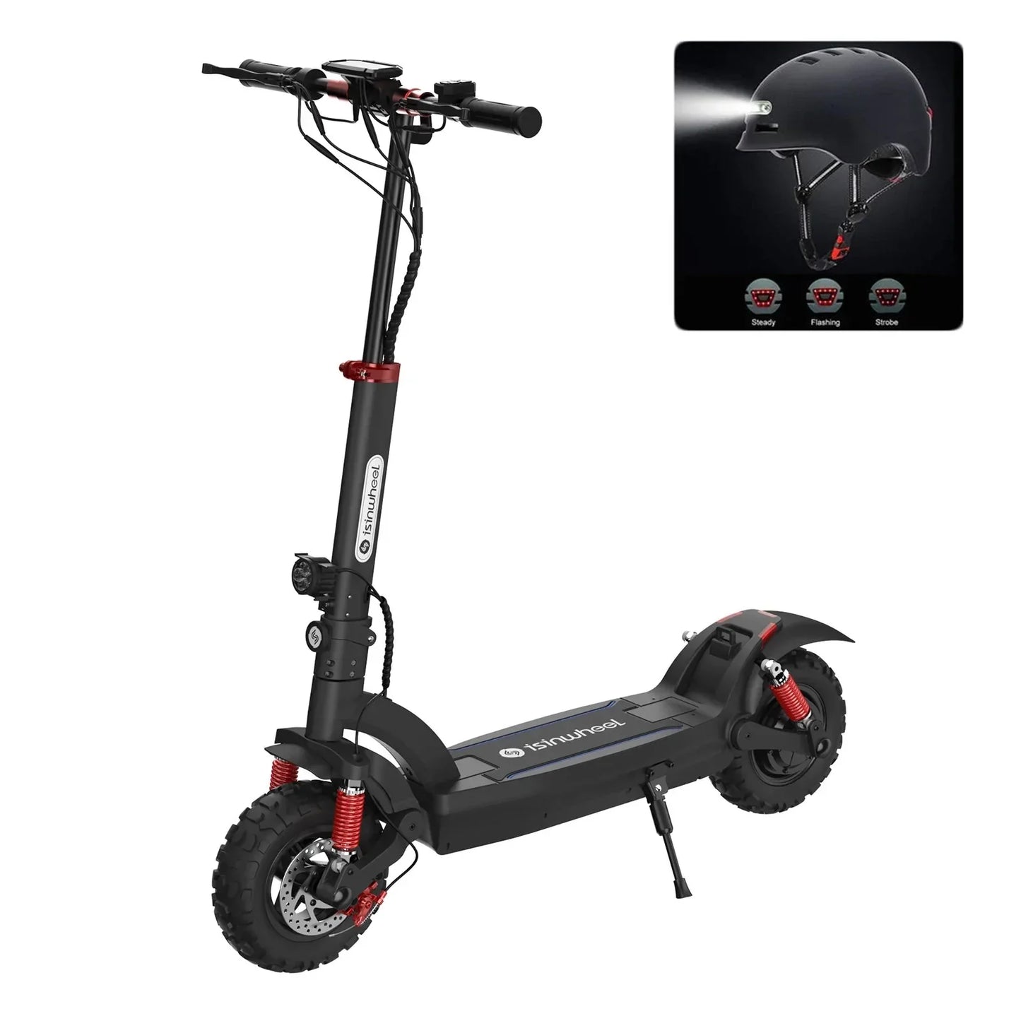 iSCOOTER GT2 Off Road Electric Scooter Top Speed 28mph 37mile Range 1200W