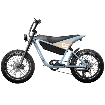 HIMIWAY C5 ULTRA E-Motorcycle - 1200W Power - 28mph - 80mi Range - 20Ah Battery
