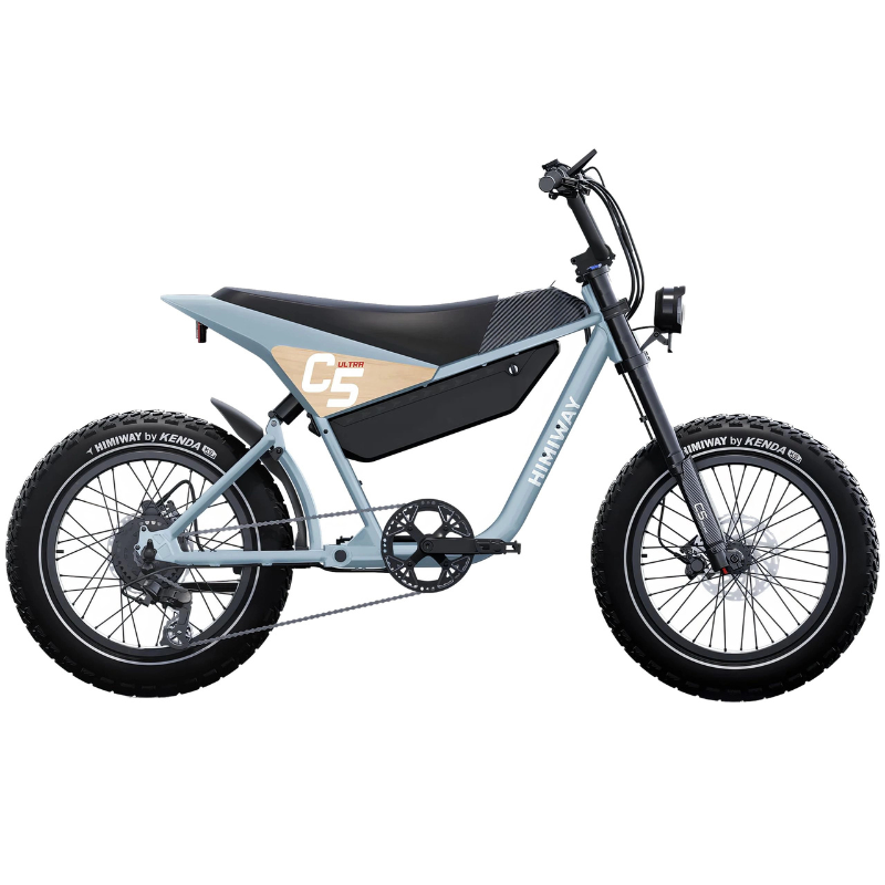 HIMIWAY C5 ULTRA E-Motorcycle - 1200W Power - 28mph - 80mi Range - 20Ah Battery