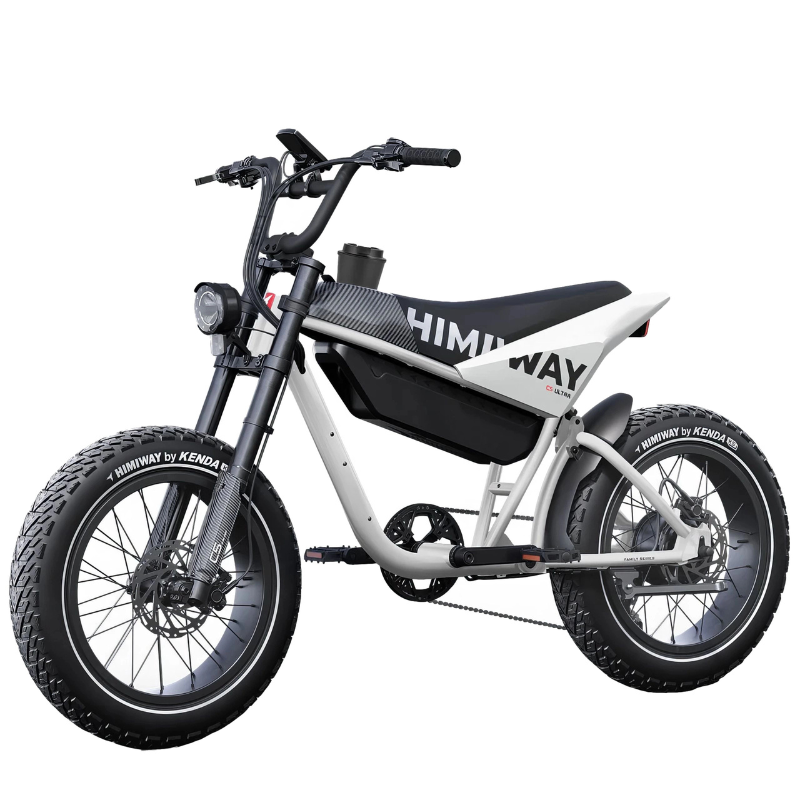HIMIWAY C5 ULTRA E-Motorcycle - 1200W Power - 28mph - 80mi Range - 20Ah Battery