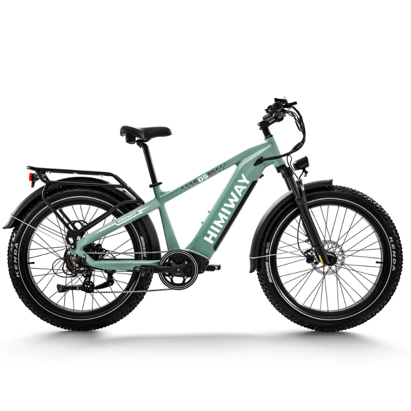 HIMIWAY D5 ZEBRA Premium All-Terrain Fat Tyre E-Bike - 750W Power - 28mph Speed - 80mi Range - 20Ah Battery