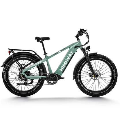 HIMIWAY D5 ZEBRA Premium All-Terrain Fat Tyre E-Bike - 750W Power - 28mph Speed - 80mi Range - 20Ah Battery