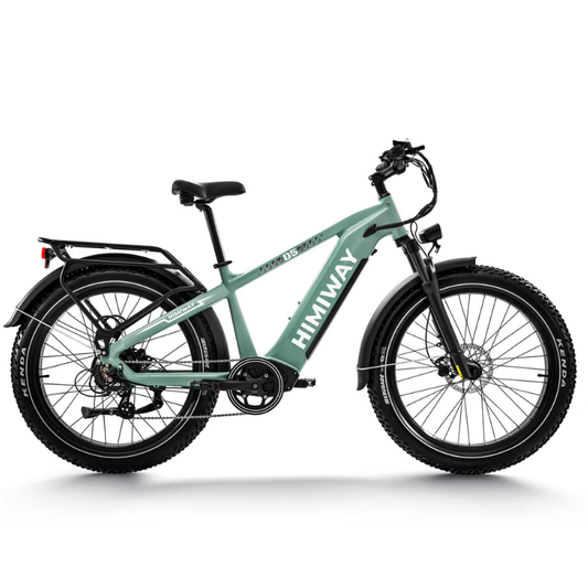 HIMIWAY D5 ZEBRA Premium All-Terrain Fat Tyre E-Bike - 750W Power - 28mph Speed - 80mi Range - 20Ah Battery
