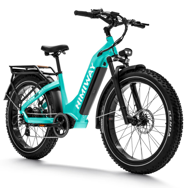 HIMIWAY D5 ZEBRA Premium All-Terrain Fat Tyre E-Bike - 750W Power - 28mph Speed - 80mi Range - 20Ah Battery