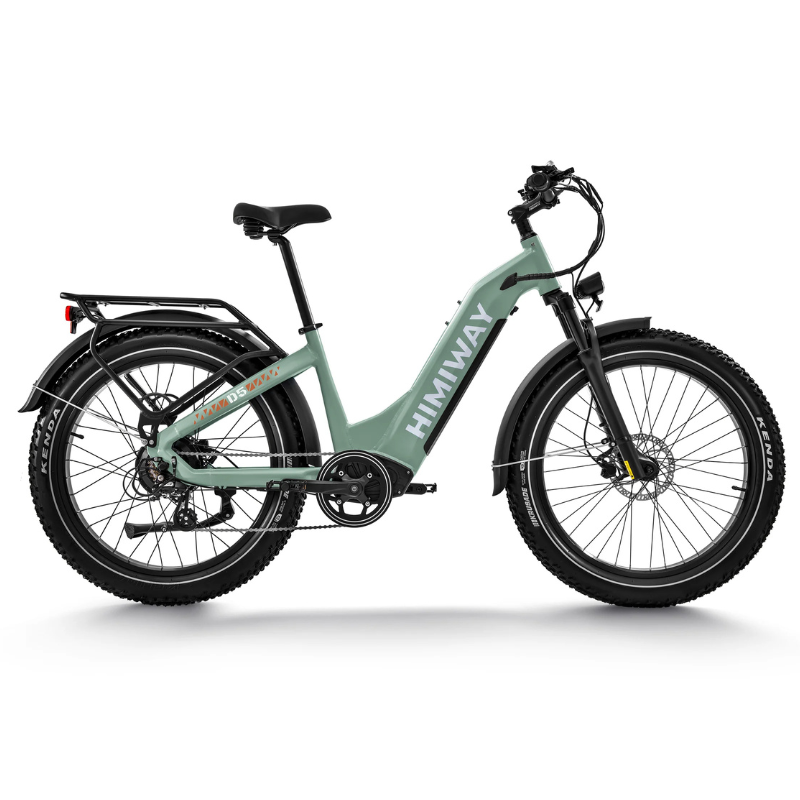 HIMIWAY D5 ZEBRA Premium All-Terrain Fat Tyre E-Bike - 750W Power - 28mph Speed - 80mi Range - 20Ah Battery