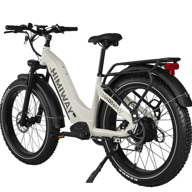 HIMIWAY D5 ZEBRA Premium All-Terrain Fat Tyre E-Bike - 750W Power - 28mph Speed - 80mi Range - 20Ah Battery