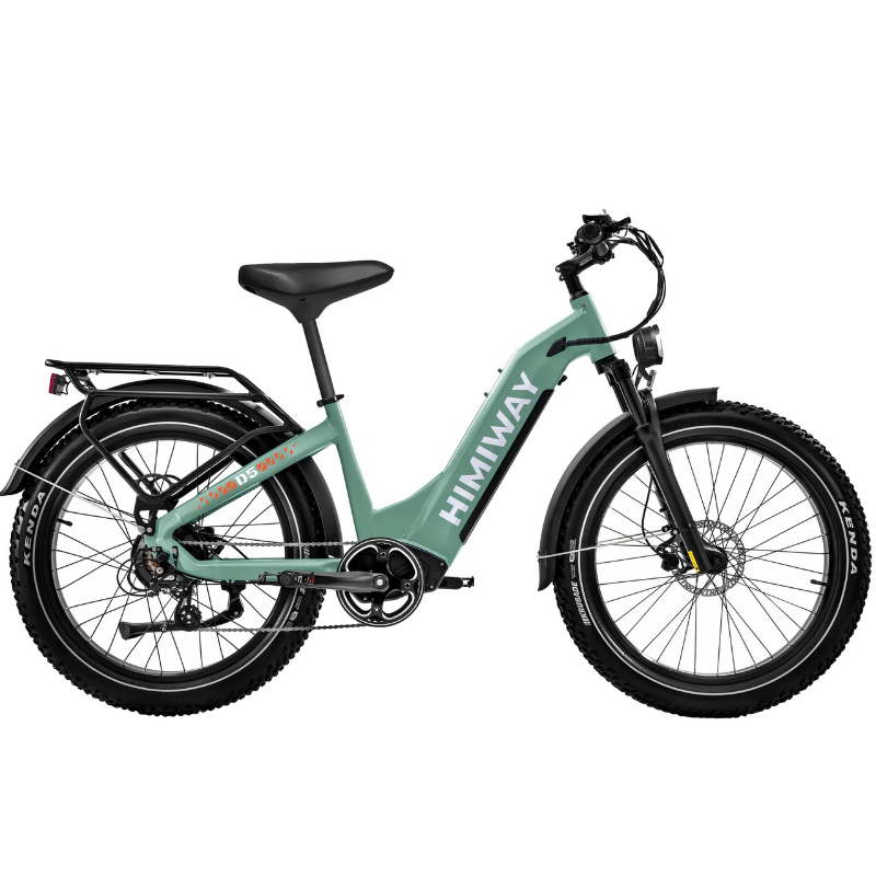 HIMIWAY D5 ZEBRA Premium All-Terrain Fat Tyre E-Bike - 750W Power - 28mph Speed - 80mi Range - 20Ah Battery