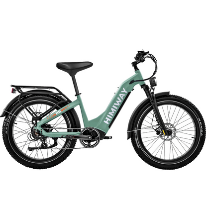 HIMIWAY D5 ZEBRA Premium All-Terrain Fat Tyre E-Bike - 750W Power - 28mph Speed - 80mi Range - 20Ah Battery