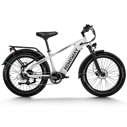 HIMIWAY D5 ZEBRA Premium All-Terrain Fat Tyre E-Bike - 750W Power - 28mph Speed - 80mi Range - 20Ah Battery