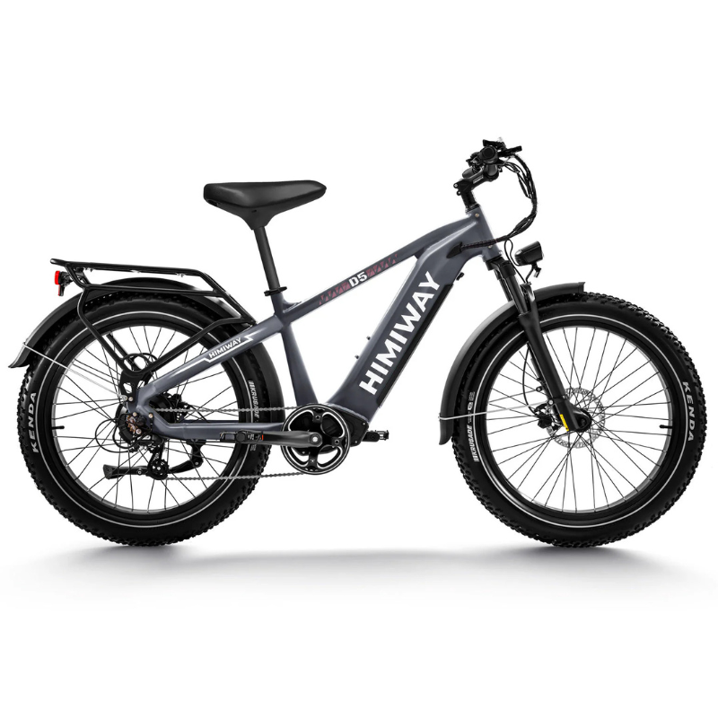 HIMIWAY D5 ZEBRA Premium All-Terrain Fat Tyre E-Bike - 750W Power - 28mph Speed - 80mi Range - 20Ah Battery