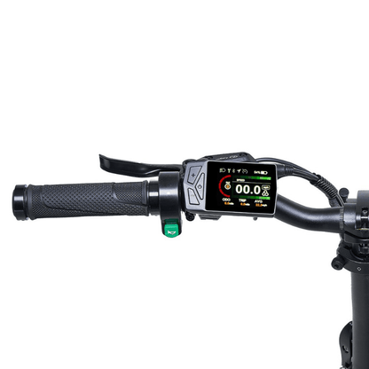 HYGGE Vester Foldable Fat Tyre All Terrain Electric Bike - Top Speed 15.5mph | 46mi Range | 48V Battery | Hub Motor | 250W Power - Onyx Black